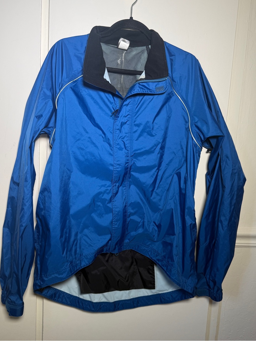 REI Blue Full Zip Cycling Lightweight Utility Rain Jacket Mens Large